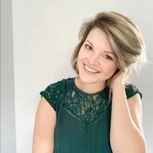 Dark Green Beautiful Lace Lightly Worn